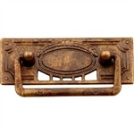 tiradores asa con placa metal bronce cajon mueble clasico 574 2550c